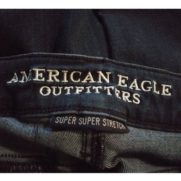 American Eagle Dark Wash Hi Rise Jegging Skinny Jeans Sz 0 - Picture 4 of 6